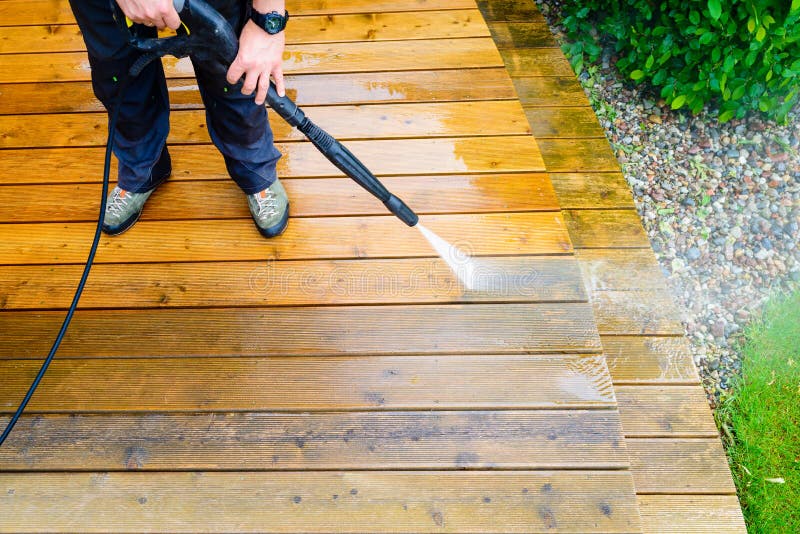 Decking Cleaning completed work